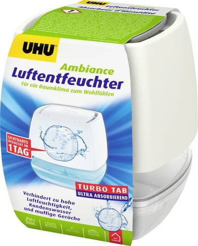 UHU Ambiance Luftentfeuchter Turbo Tab Weiß für bis zu 10m³ - Bild 1