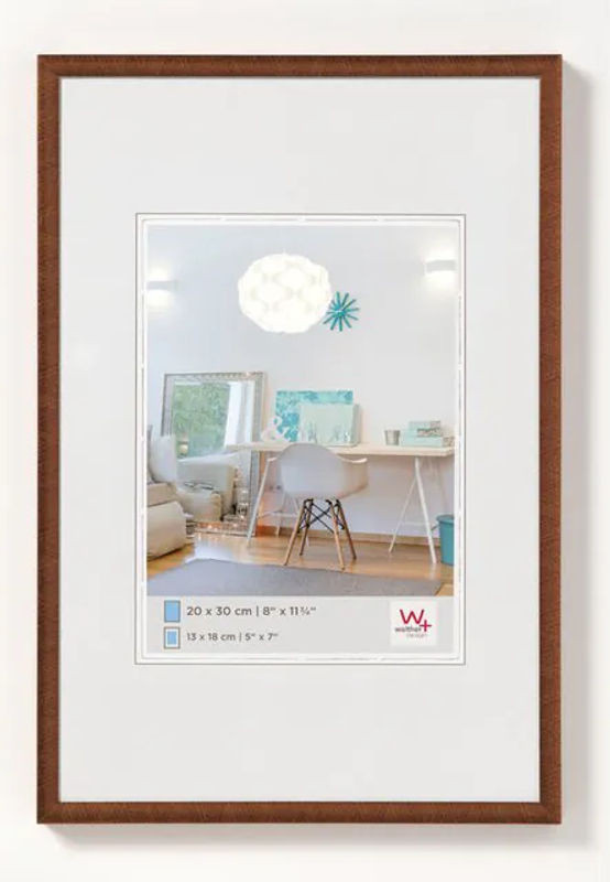 New Lifestyle Bilderrahmen aus Kunststoff mit Passepartout in Bronze, B/H: 30 x 45 cm - Bild 1