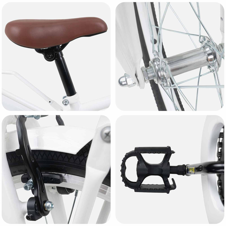 VD Home Furnishing Kinderfahrrad 20 Zoll Weiß - Bild 1