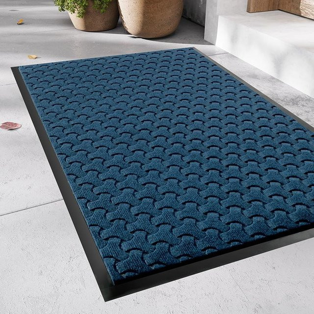 Villa Tor Outdoor Bodenmatte für den Eingangsbereich, blau, B/B: 50 x 80 cm, rutschfest und schmutzabweisend - Bild 1