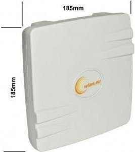 ALLNET ANT-24-1T1R-PATCH-185 Patch-Antenne für 2.4 bis 2.5 GHz, direktional, Duale Polarisation, N-Typ Anschluss, Outdoor-geeignet, Weiß - Bild 1