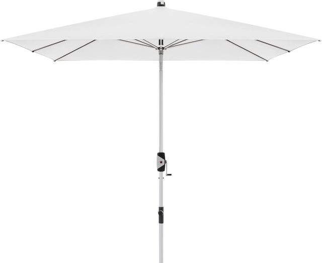 Knirps Automatic Sonnenschirm mit Kurbel und Höhenverstellung, Farbe: Weiß, B/T: 240 x 240 cm - Bild 1