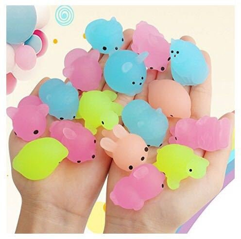 Binchi Outdoor Equipment Leuchtendes Glow-in-the-Dark Siegel Squishy, Mini-Tierball, Stressabbau Knet-Fidget-Spielzeug - Bild 1