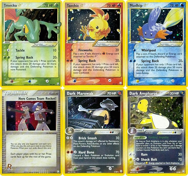 TAKARA TOMY Pokémon Team Rocket Returns Starry Sky Flash Proxy Spielkarten - Bild 1