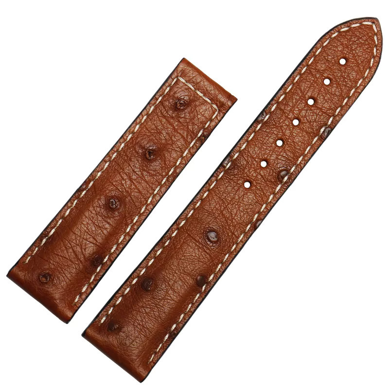 Hamilton Uhrenarmband Straußenleder, Faltschließe, 20 mm, 22 mm, Unisex - Bild 3