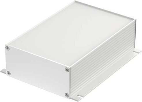 Bopla FILOTEC F 1048-160 WL Flansch-Gehäuse aus eloxiertem Aluminium in Weiß, B/T/H: 105 x 48 x 160 mm - Bild 1