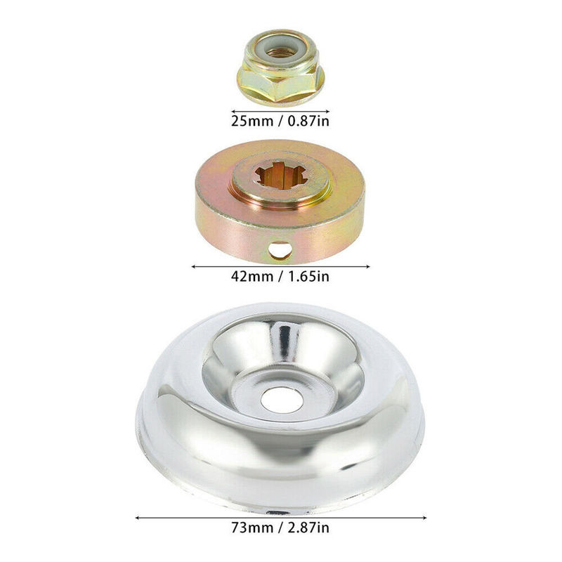 Kkmoon 4-teiliges Outdoor-Trimmerkopf-Adapter-Set aus Stahl in Silber - Bild 2