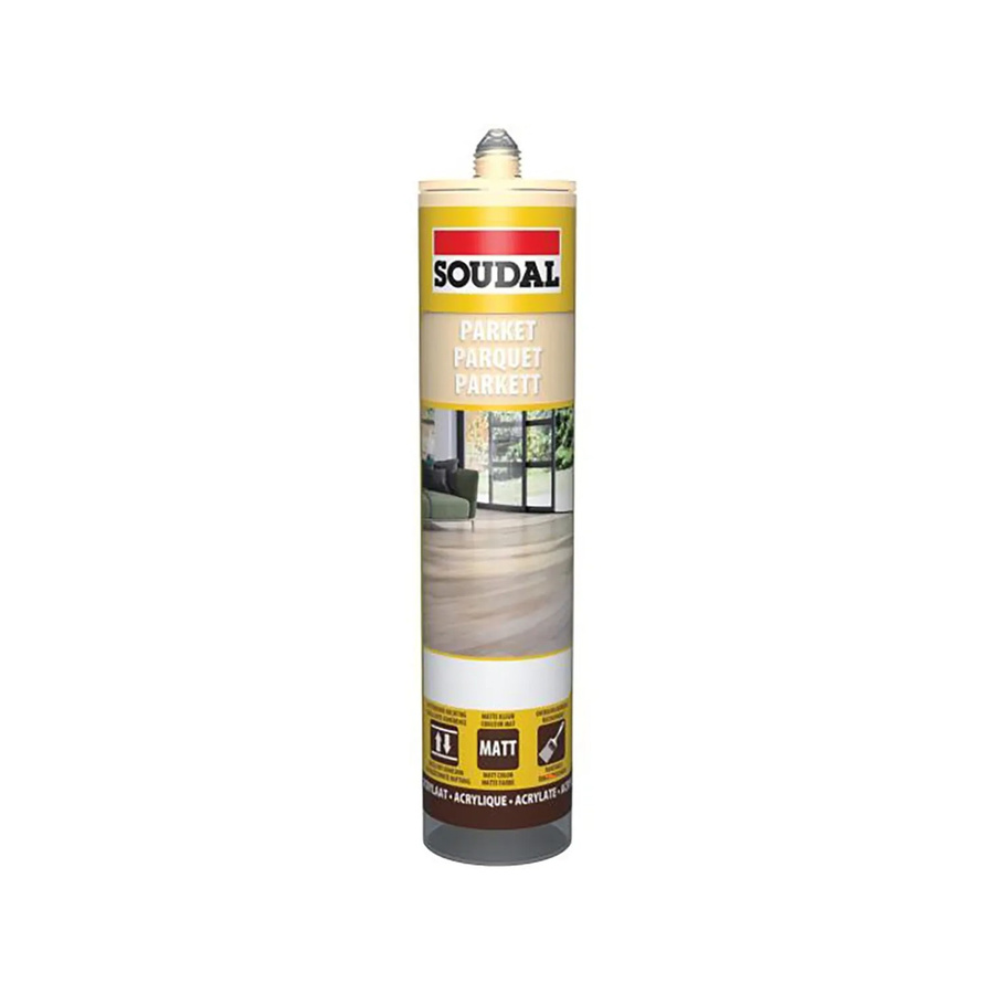 Soudal Parkettdichtstoff Eiche hell in Beige/Braun mit synthetischem Harz, 290 ml - Bild 2