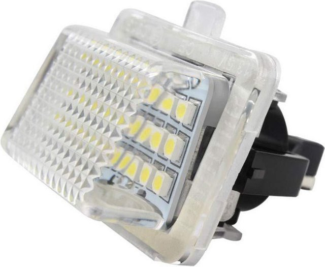 2 Stück LED-Kennzeichenleuchten VehicleKit für Mercedes Benz W204 W212 W216 W221 W207 in Grau/Transparent - Bild 1