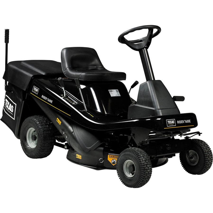 Texas Rider 7600E 3-in-1 Rasentraktor mit Mulchfunktion und Seitenauswurf in Schwarz - Bild 2