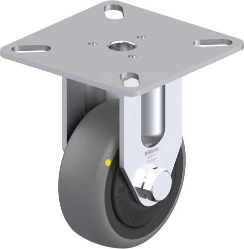 Blickle Bockrolle BPA-TPA 50KF-ELS in Grau und Schwarz mit 50mm Rad-Durchmesser und 30kg Tragfähigkeit - Bild 1
