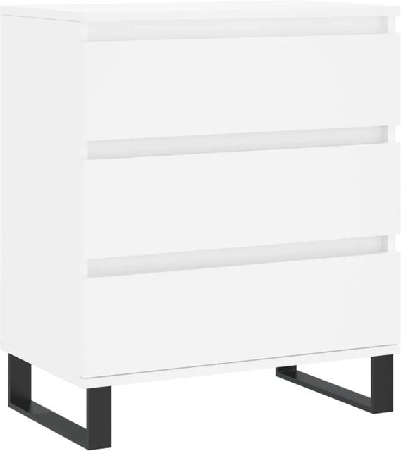 vidaXL Sideboard Weiß aus Holzwerkstoff und Eisen B/T/H: 60 x 35 x 70 cm - Bild 1