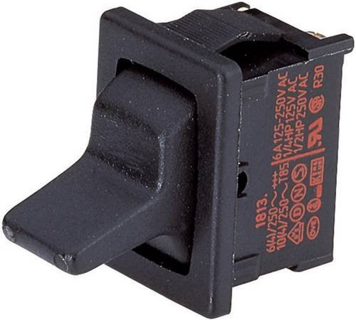 Marquardt Kippschalter 1818.1102 Schwarz 250 V/AC 6A 1 x Ein/Aus/Ein rastend - Bild 1