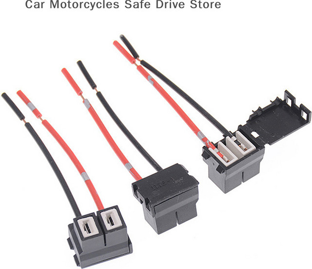 H7 Halogen Lampenfassung Power Adapter Stecker in Schwarz für Auto Lampenanschlüsse - Bild 1