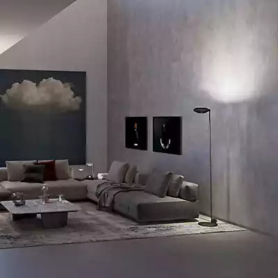 Lumina Elle LED Stehleuchte in Schwarz mit modernem Bogen-Design aus Metall - Bild 1