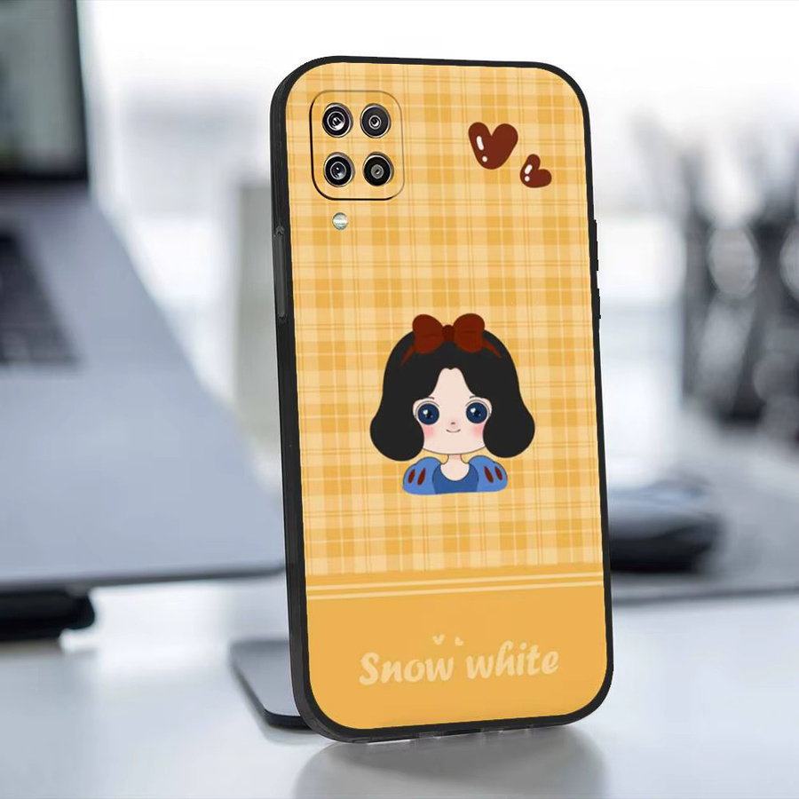 S-Snow White Princess Soft Cover Handyhülle für Samsung Galaxy S21 S22 S23 S24 S25 S26 Ultra FE Plus 5G A52S in Weiß und Multicolour - Bild 4
