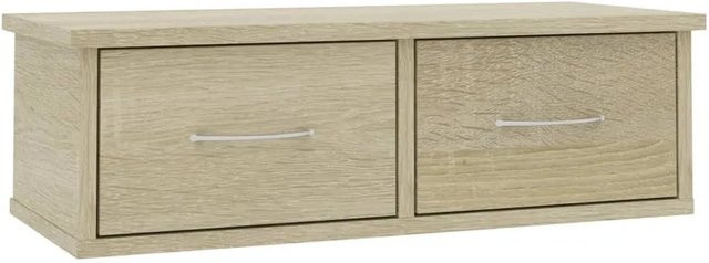 vidaXL Wand-Schubladenregal aus Holzwerkstoff in Sonoma-Eiche, B/T/H: 60 x 26 x 18,5 cm - Bild 1