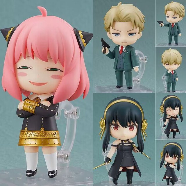 Bandai Spy X Family Anya Yor Loid, Actionfigur, Austauschbare Gesichter - Bild 1