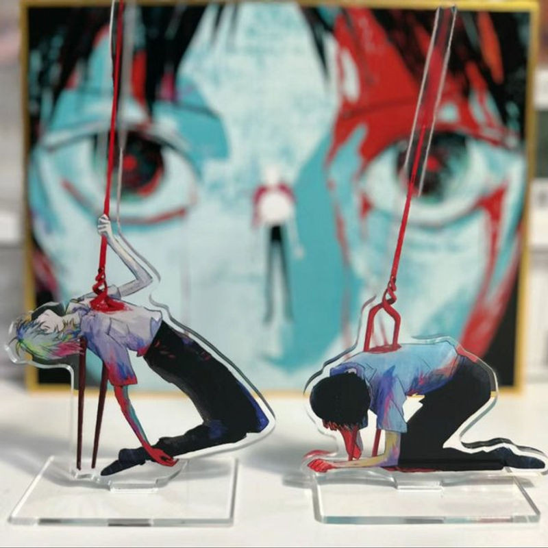 Bandai EVA Acryl-Standfigur Ikari Shinji und Nagisa Kaworu Anime Desktop-Ornament, mehrfarbig - Bild 1