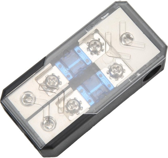 CosyHome 2-Wege-Sicherungshalterbox Stromverteilerblock 60A für Auto und Yacht in Grau/Transparent - Bild 1