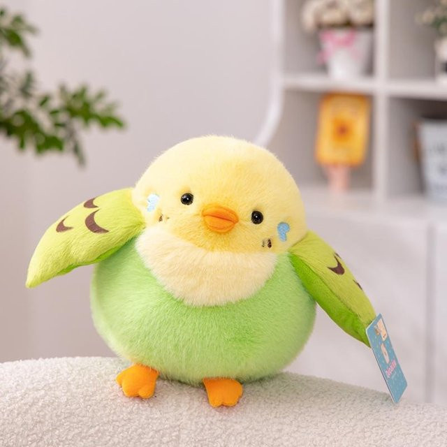 Yiran toy Kawaii Vogel Plüschtier, Papagei Sperling, 21cm, ab 3 Jahre - Bild 1