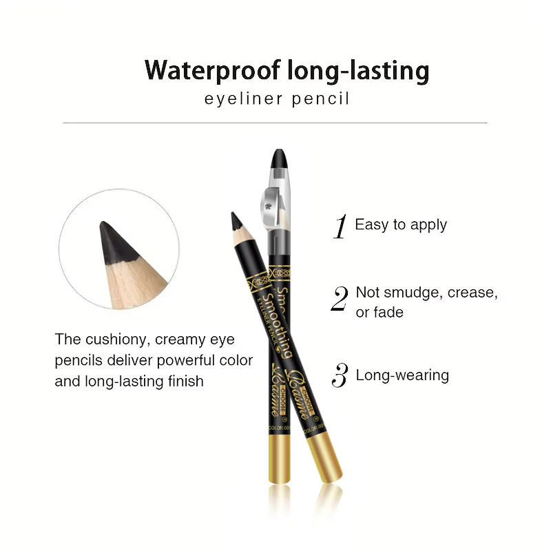 CHOOSE RASME Eyeliner-Stift-Set, 6-teilig, schwarz, matt, wasserfest - Bild 4