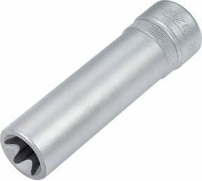 Hazet Steckschlüssel-Einsatz 880LG-E14 E14 Vierkant hohl 10 mm 3/8 Zoll Silber - Bild 1