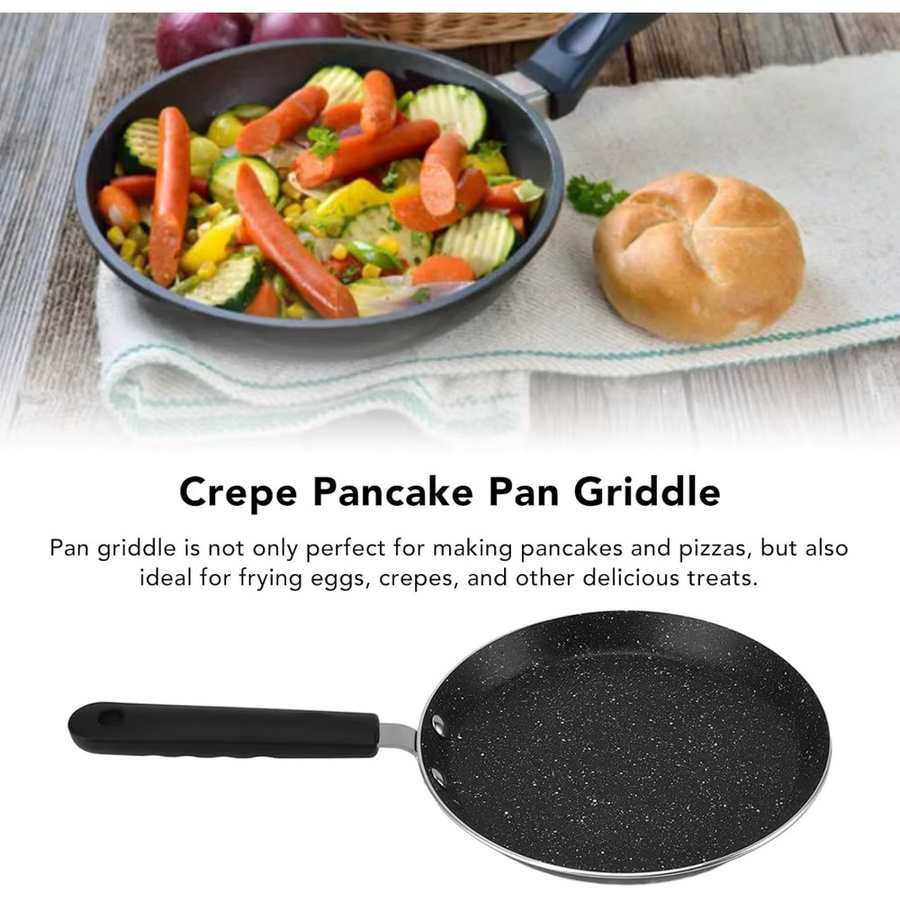FEB.WIND Antihaft Crepe Pfanne aus Keramik in Schwarz für Frühstück, Camping und Küche - Bild 4
