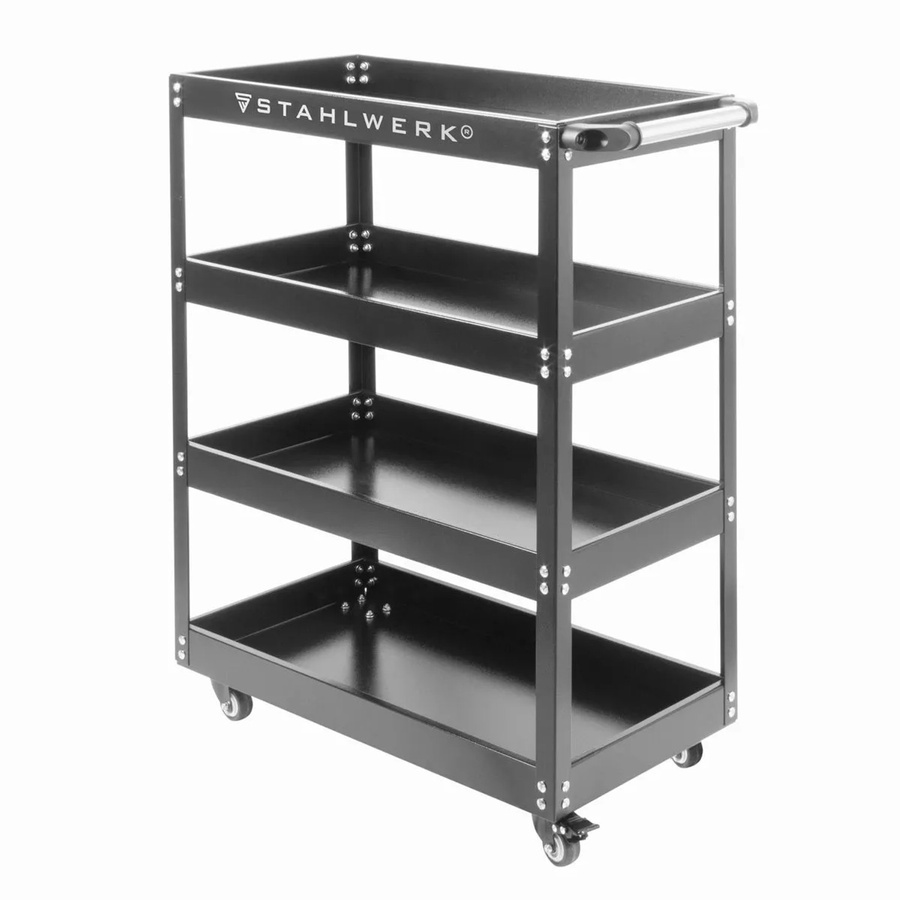 STAHLWERK Werkzeugwagen ST 875 aus Stahl in Schwarz, B/T/H: 88,0 x 36,0 x 36,0 cm - Bild 2