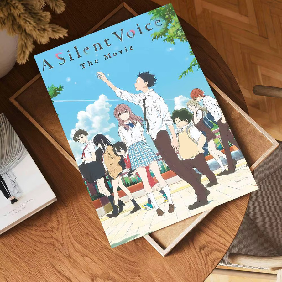 Beast Kingdom A Silent Voice Anime Film Klebeposter Vintage Wanddeko Mehrfarbig B: 15,0 cm, H: 15,0 cm - Bild 6