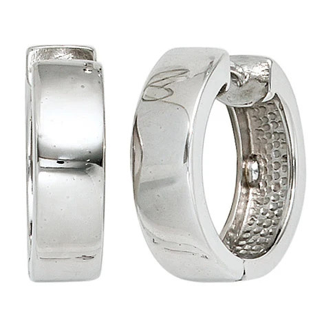 Colfem Creolen rund, 925 Sterling Silber, Unisex - Bild 1