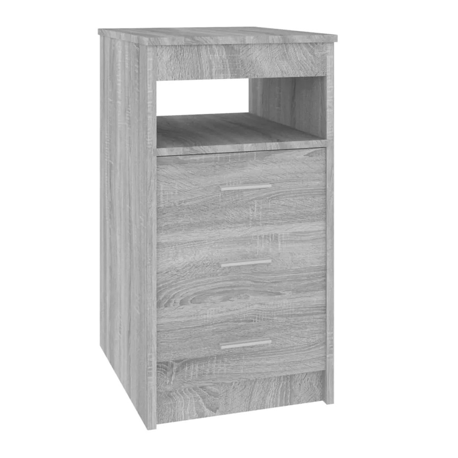 vidaXL Sideboard mit Schubladen in Grau Sonoma aus Holzwerkstoff, B/T/H: 40 x 50 x 76 cm - Bild 2