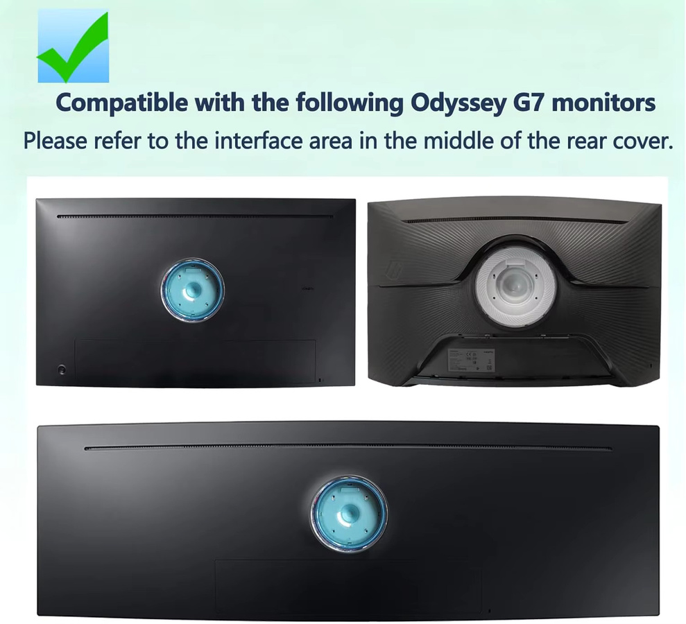 Samsung Wandhalterung für Odyssey G6 G7 Monitore als VESA-Halterungsadapter in Schwarz - Bild 3