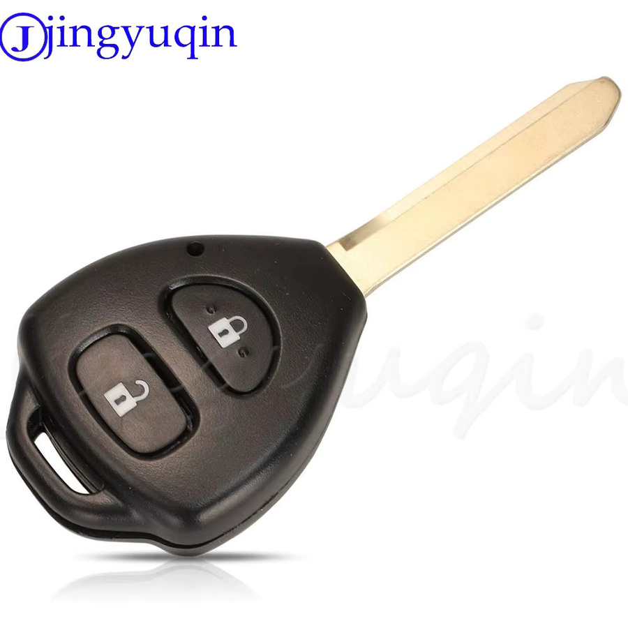 Jingyuqin Auto Fernbedienung Schlüssel für Toyota Corolla Avensis Yaris Verso Auris, 433 MHz ID-G Chip, 2/3 Tasten, Schwarz - Bild 3