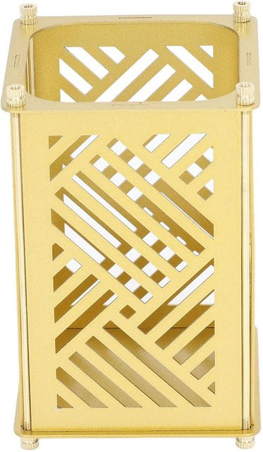 OutsideWorld Stifthalter aus Metall mit Pekingmuster in Gold und Beige - Bild 1