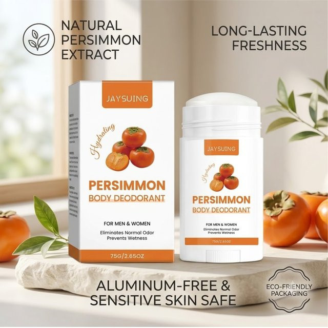 Jaysuing Persimmon Deodorant-Stick, Aluminiumfrei, Unisex - Bild 1