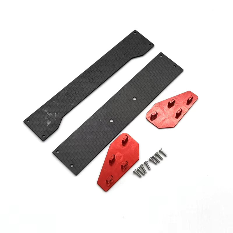 ZD Racing BX12 X12S WB12 PRO RC Zubehör, Metall, Kohlefaser, Rot - Bild 2