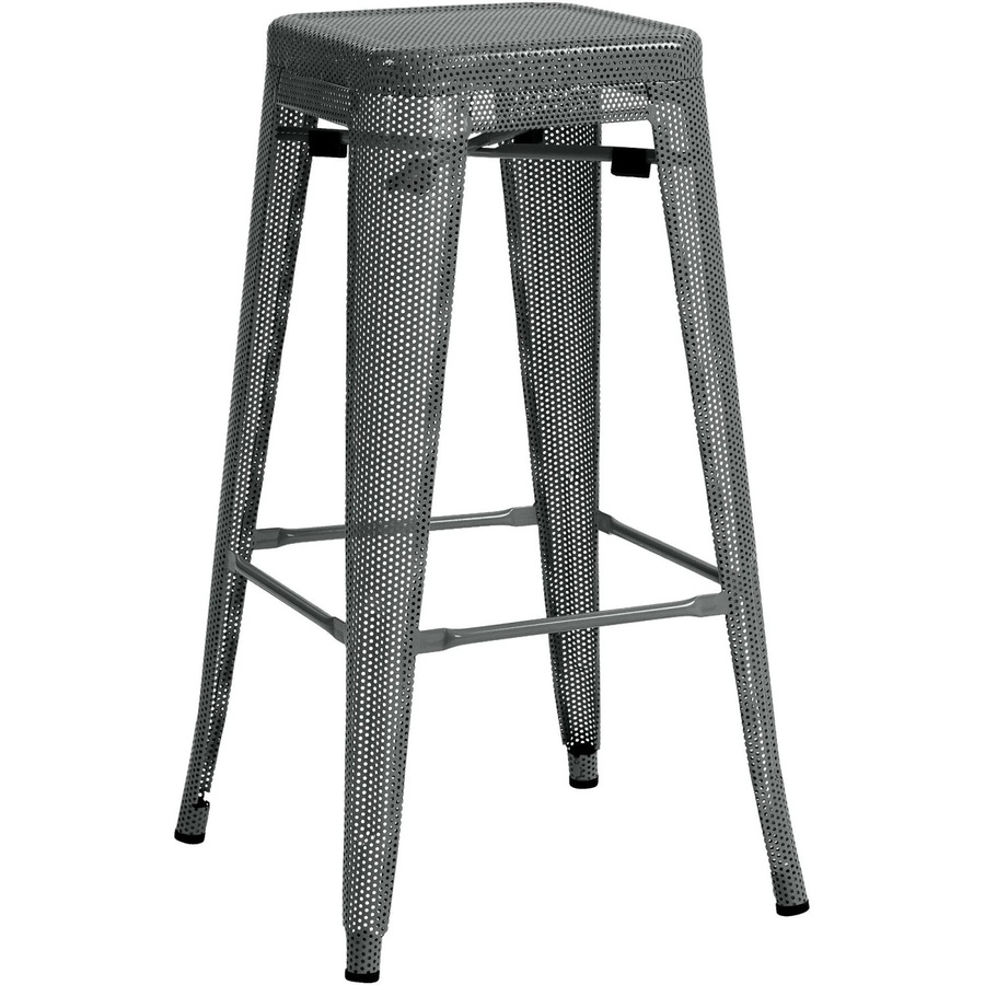 DELUKE Barhocker SEOUL Grau Metall Barstuhl im Industriedesign ohne Lehne - Bild 2