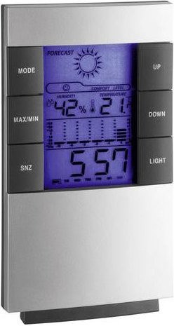 TFA Dostmann Funk-Wetterstation 35.1087 in Silber - Bild 1