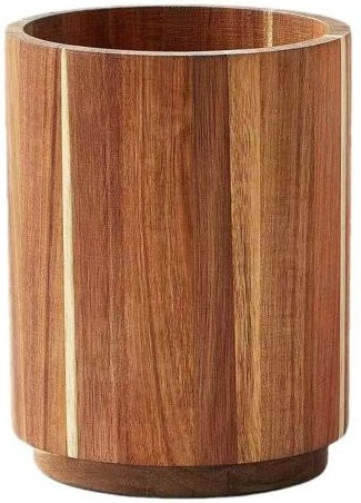 Moxia Holz-Utensilienhalter braun, 360 Grad drehbarer Küchenorganizer für Kochwerkzeuge - Bild 1