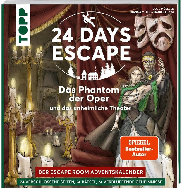 24 Days Escape - Der Escape Room Adventskalender: Das Phantom der Oper und das unheimliche Haus, Adventskalender - Bild 1
