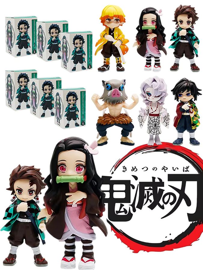 Bandai Demon Slayer Anime Figur Blindbox mit Tanjiro Kamado und Nezuko in Multicolor - Bild 3