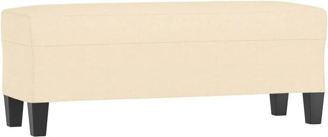 vidaXL Sitzbank modern in Beige aus Stoff, B/T/H: 100 x 35 x 41 cm - Bild 1