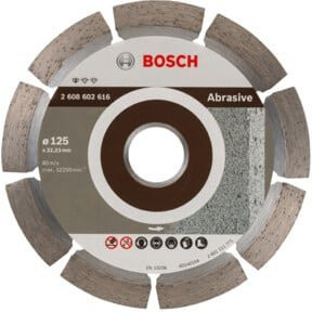 Bosch Diamanttrennscheibe Standard Universal in Grau, Durchmesser: 125 mm, Bohrung: 22,23 mm, Dicke: 6 mm, Höhe: 7 mm - Bild 1