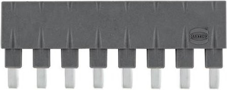 HARTING Steckbrücke 09330009858 aus Kunststoff in Schwarz und Grau - Bild 1