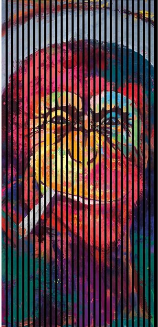 FN Acustico Akustikplatte Monkey 2 aus PET und MDF in Bunt, H x B x T: 2.400 x 1.133 x 19 cm - Bild 1