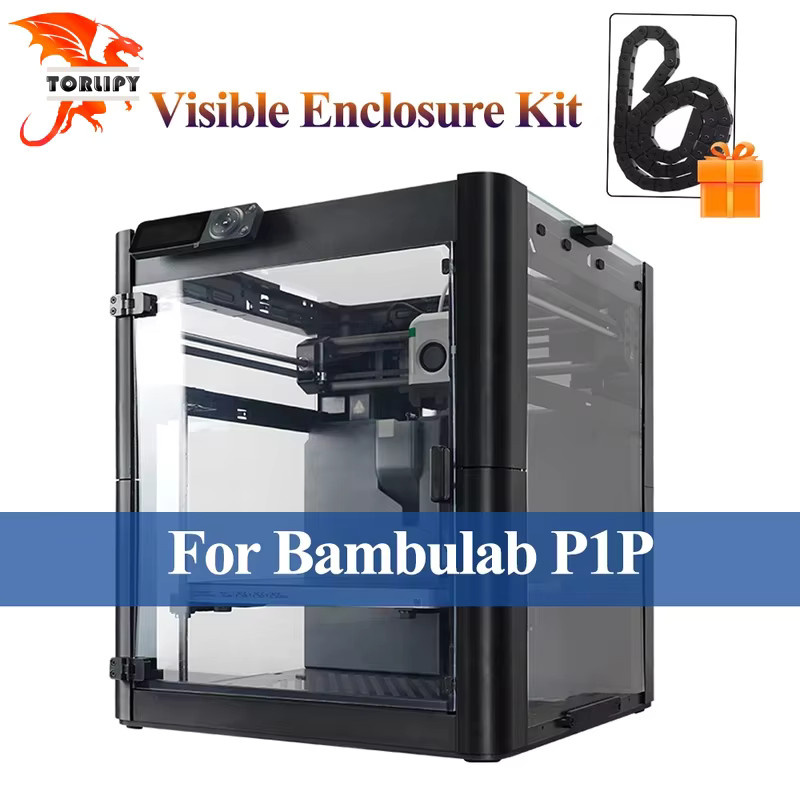 Bambulab P1P Gehäuse-Montage-Kit mit gehärtetem Glas, transparenten Acrylplatten und magnetischen ABS-Druckecken - Bild 7