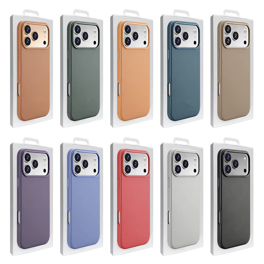 Apple Original Magnetisches Lederetui für iPhone 13, 14, 15, 16 Pro Max und 17 Pro Max in Blau mit MagSafe Unterstützung - Bild 1
