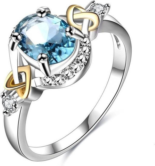 Ring 925 Silber, Saphir, Diamant, Blau, Damen - Bild 1