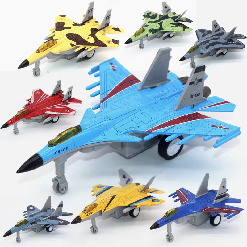 Kampfjet Modell, Diecast Flugzeug Modell, Metall, Grau, Bunt / Mehrfarbig - Bild 2